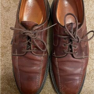 Allen Edmonds MAPLETON Men's Brown Leather Derby Blucher Bicycle Toe Sz 8 D Used
